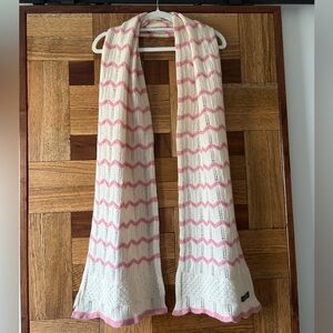 Terra Di Siena | Wool Blend Zig Zag Chevron Scarf Belgian Made In Italy